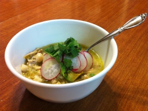 Green Pozole with Chicken